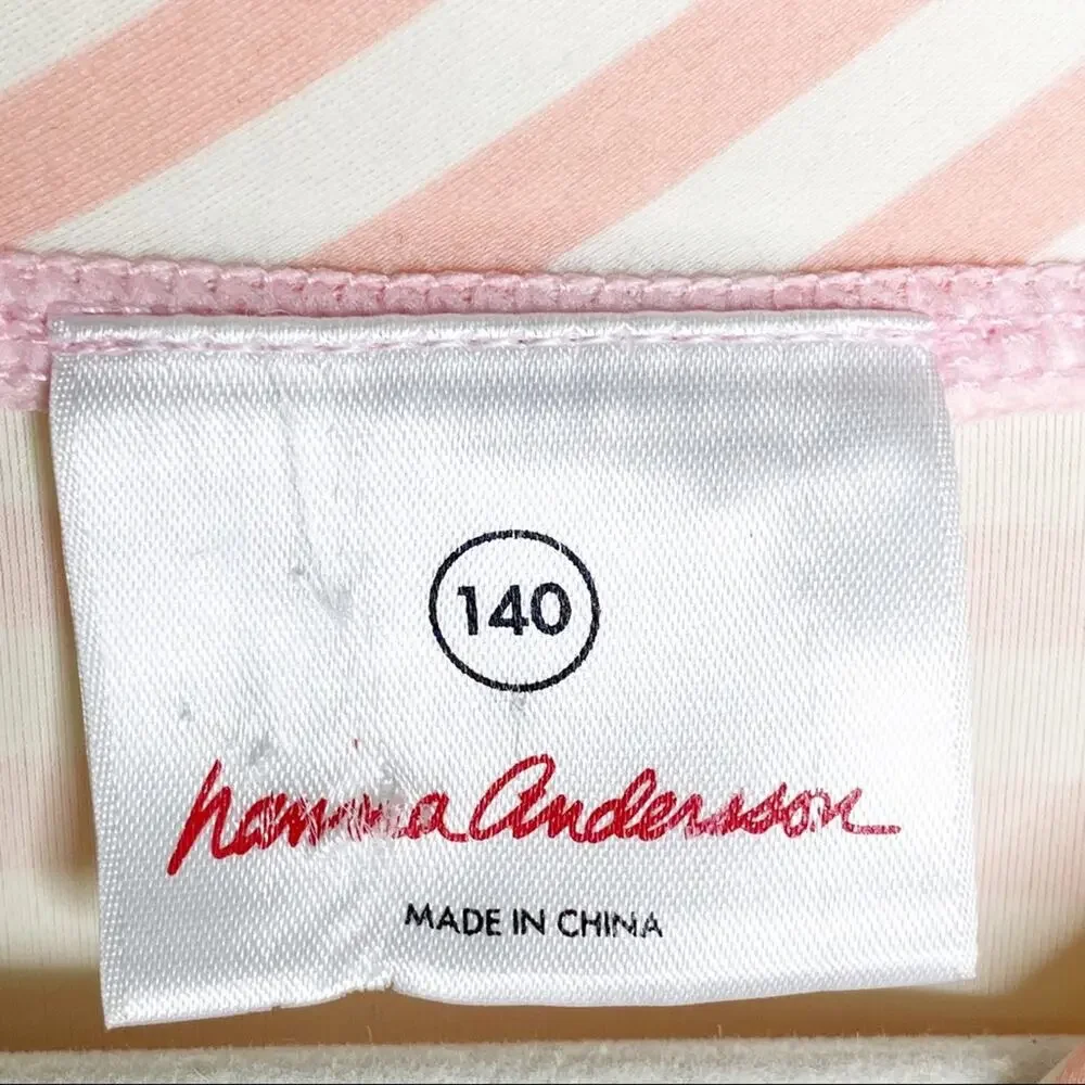 Girls Hanna Andersson Summer Beach Swim Floral Striped Shirt 10